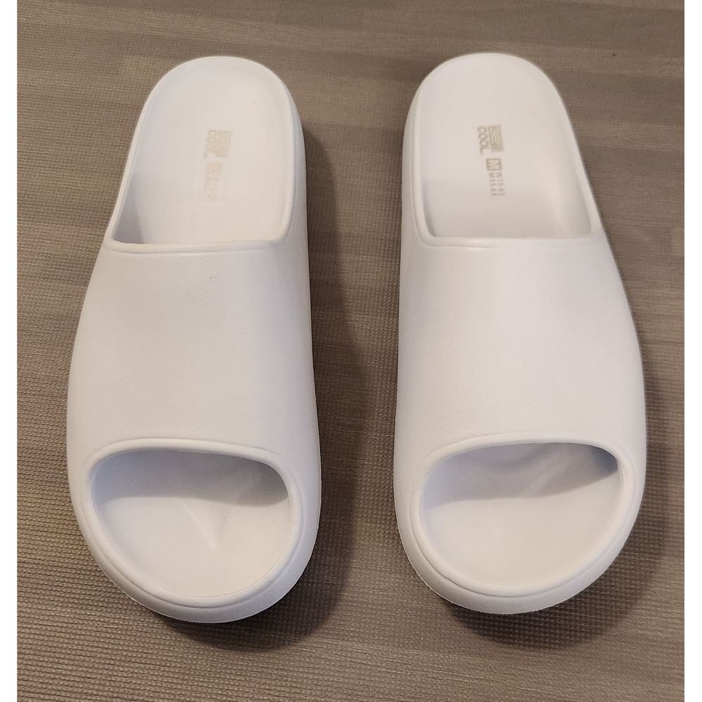 32 Degrees Cool Unisex Cushion Slide Sandals White Size Medium 7.5-8